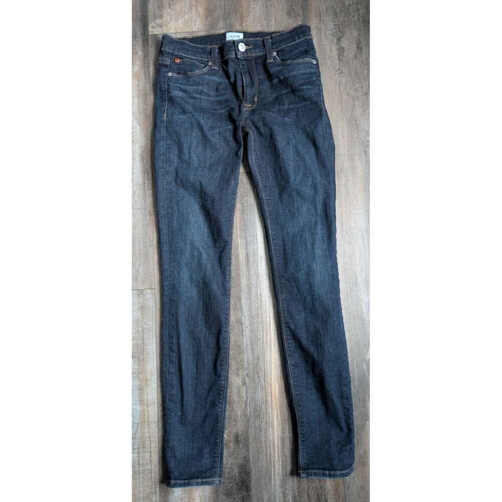 Hudson Mid Rise Womens Nico Super Skinny Ankle Jeans Medium Wash 27x28